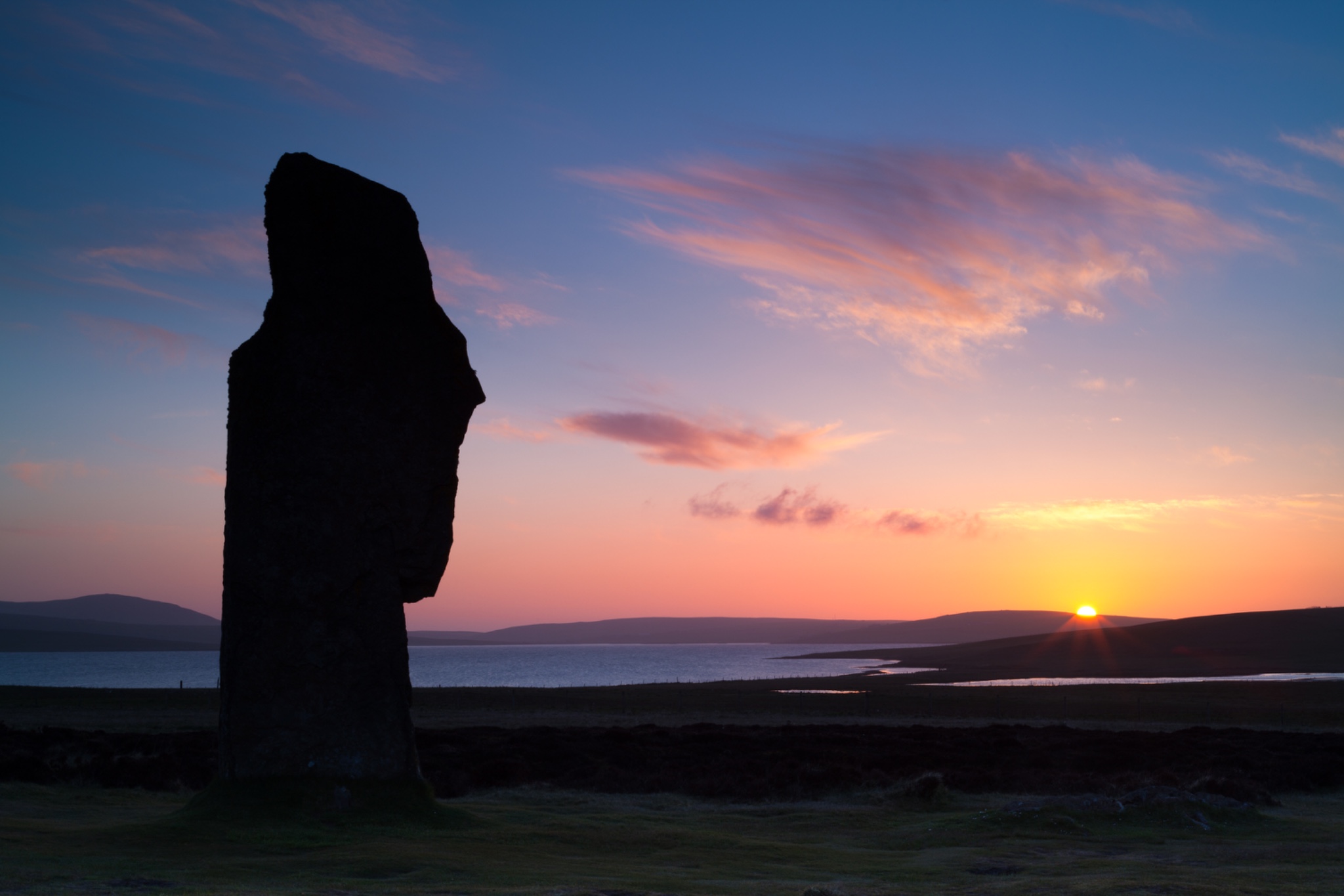 Scotland, Orkney Islands, The Ring of Brodgar.